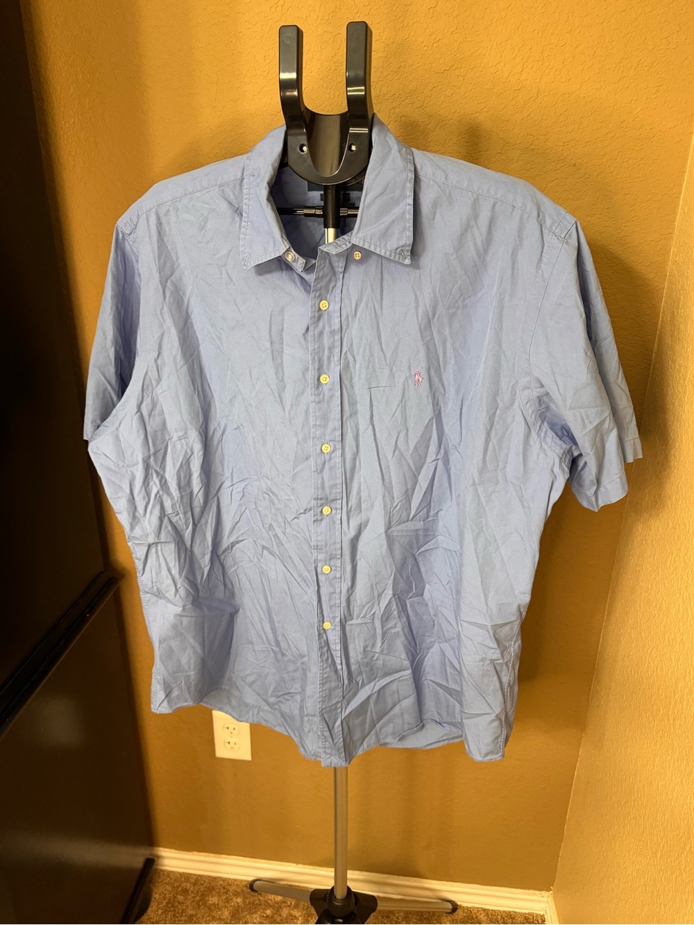 Polo Ralph Lauren Light Blue Short-Sleeve Button-Down Shirt
